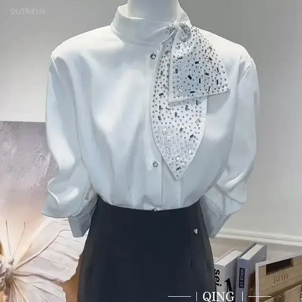 Summer De Clothing - 2026 Women's Clothing White Blouses Stand