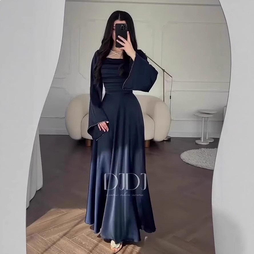 Summer Clothing For Older Women - Vintage Elegant Long Sleeve Dress Dresses