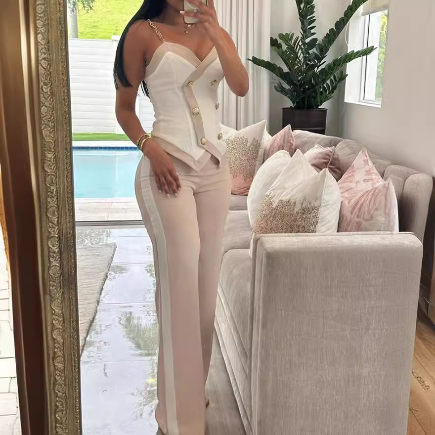 Women Side Striped Work Suit S - đánh giá và giá Summer Clothing Work
