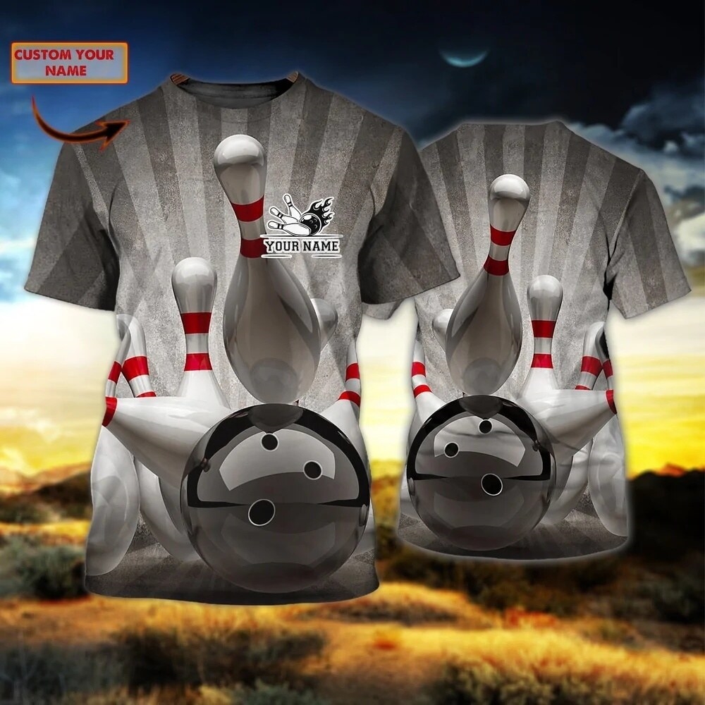 Bowling Personalized Men's T-S - đánh giá và giá Summer Clothing Names