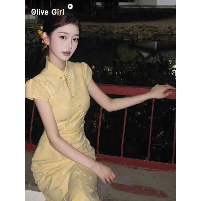 Improved Cheongsam Dress Qipao - đánh giá và giá Summer Clothing Young Women