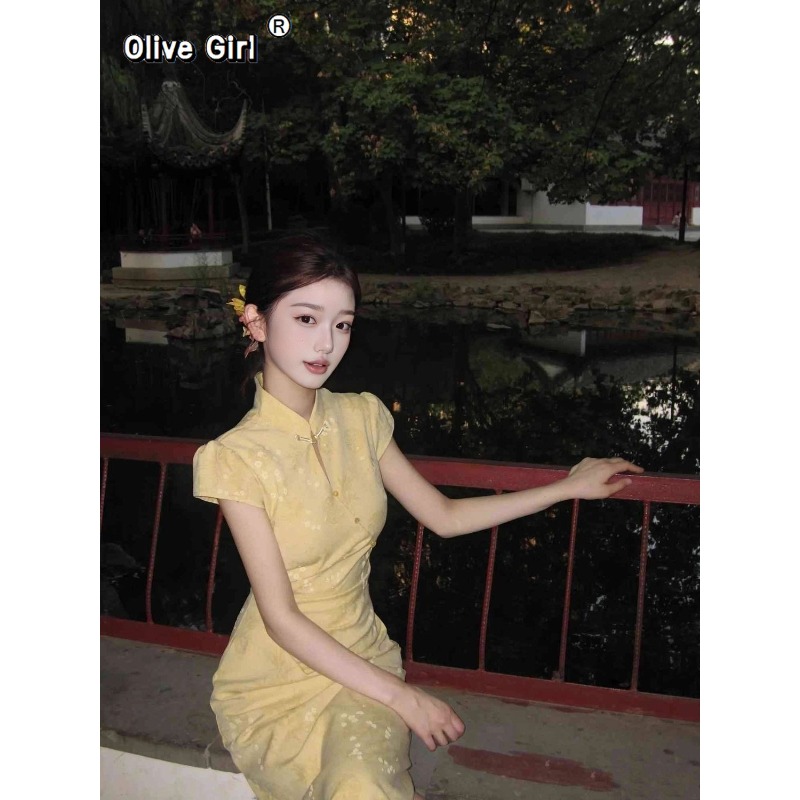 Improved Cheongsam Dress Qipao - đánh giá và giá Summer Clothing Young Women