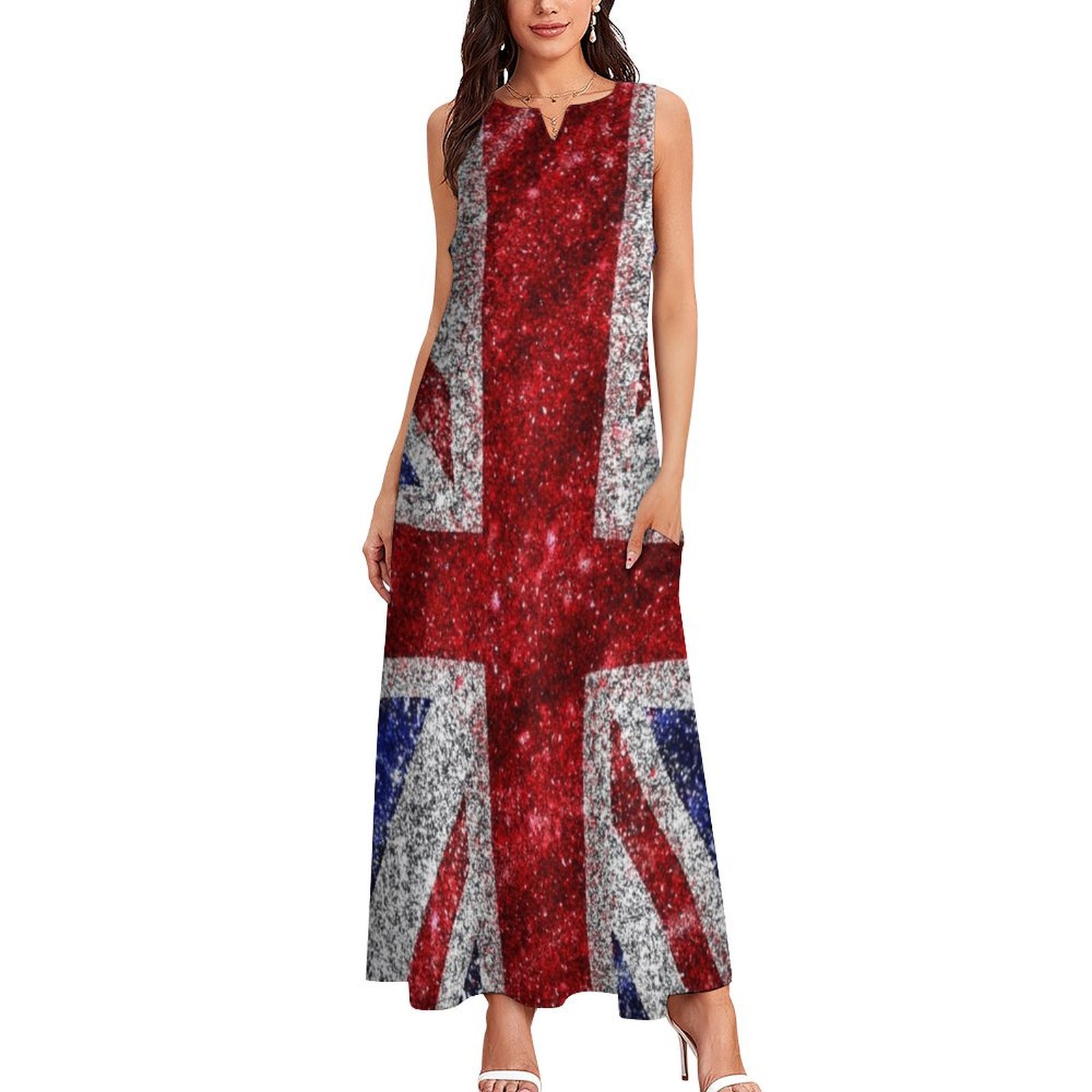 Faux Glitter Union Jack Flag U - đánh giá và giá Womens Summer Clothing Uk