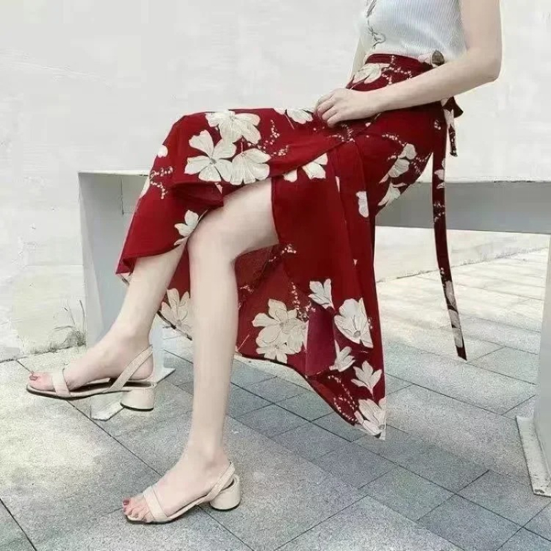 Phụ Nữ In Hoa Chân Váy Voan Đi - đánh giá và giá Sarong Pareo Wrap