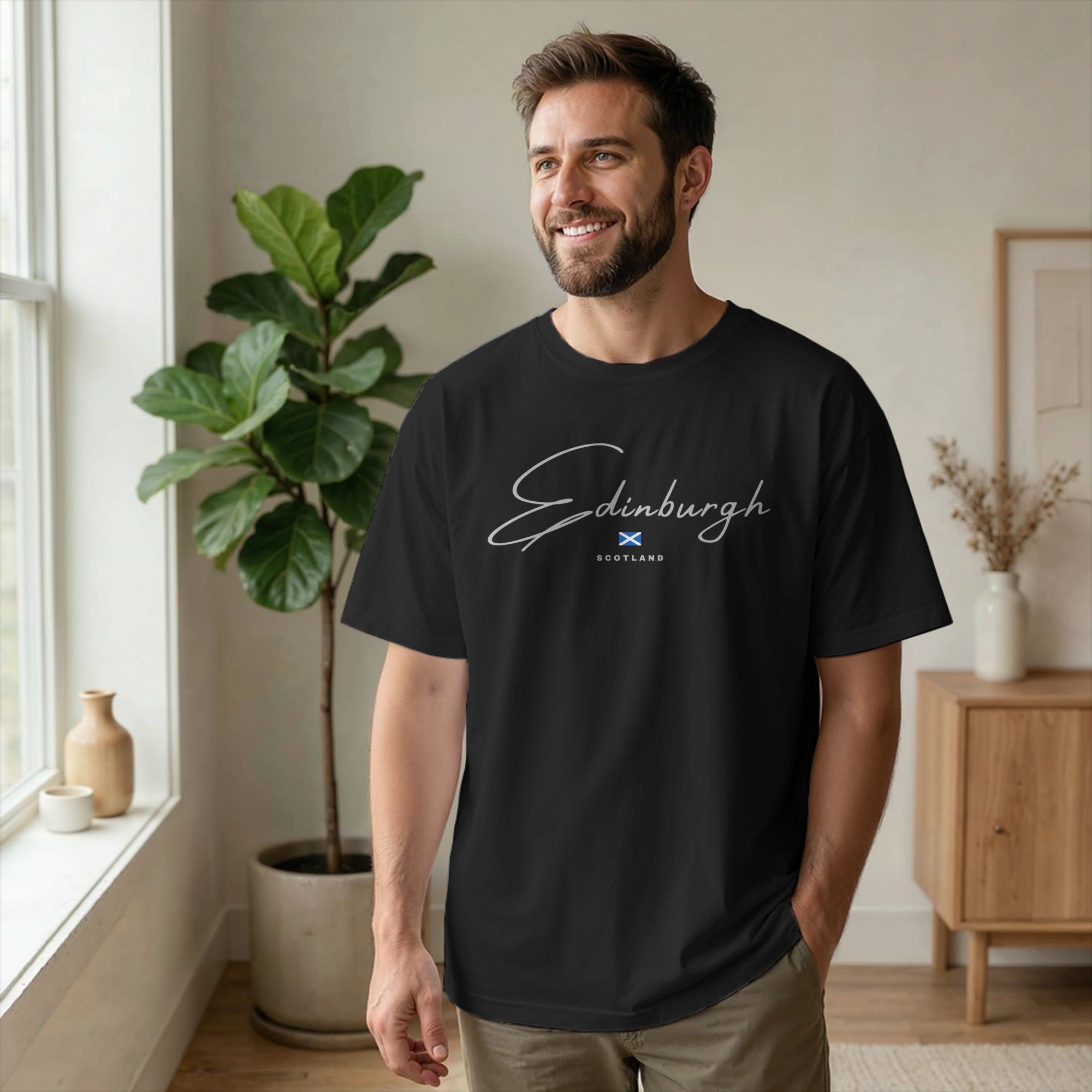 Men T-Shirt Edinburgh Scotland - đánh giá và giá Summer Clothing Edinburgh