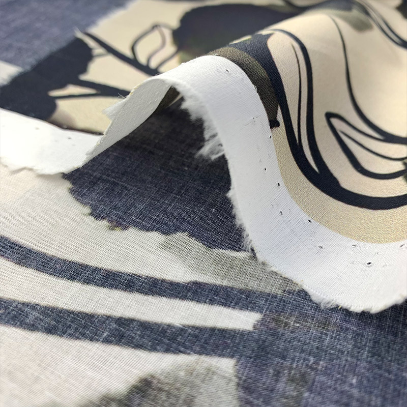 Ink Painting Style Print 100%  - đánh giá và giá Summer Clothing Material