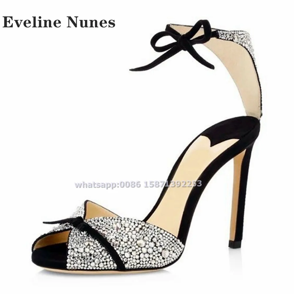 Bow Rhinestone Ankle Strap San - đánh giá và giá Summer Closet