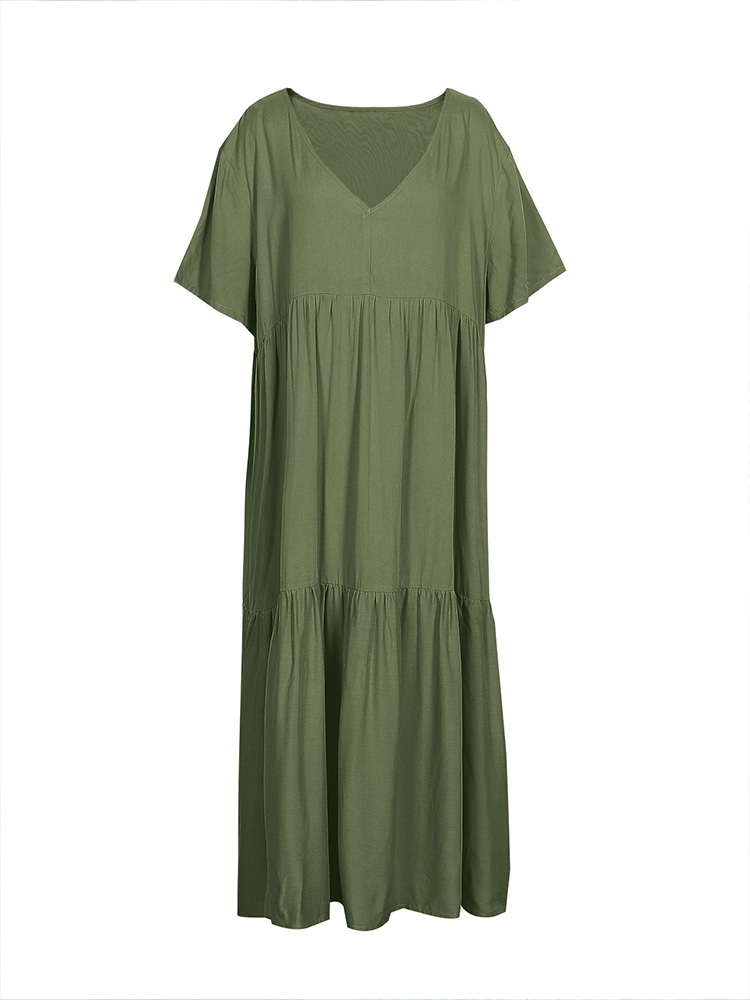 plus Size Women's V Neck Casua - đánh giá và giá Summer Clothing For Older Women