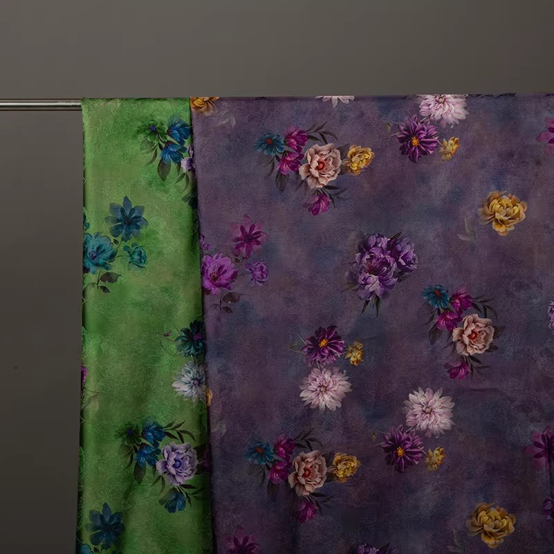 1meter 100% Rayon Purple Night - đánh giá và giá Summer Clothing Material