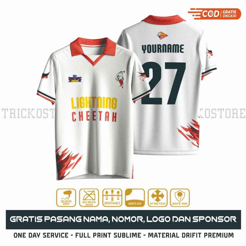 GMMTV LIGHTNING CHEETAH JERSEY - đánh giá và giá Summer Clothing Names